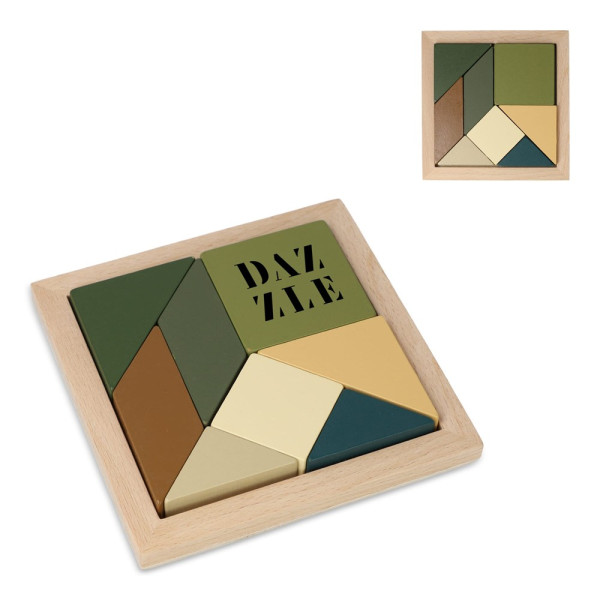 InSideOut Houten Tangram think IQ puzzle