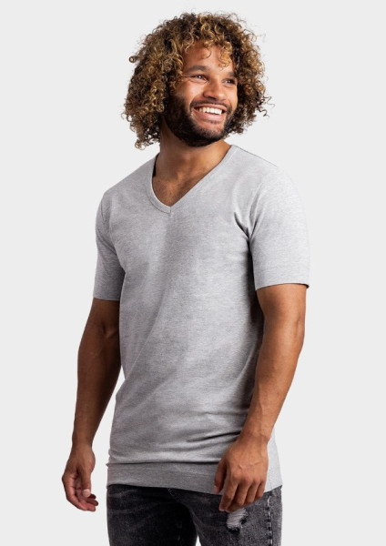 Lemon & Soda Cotton Elastane V-neck T-shirt