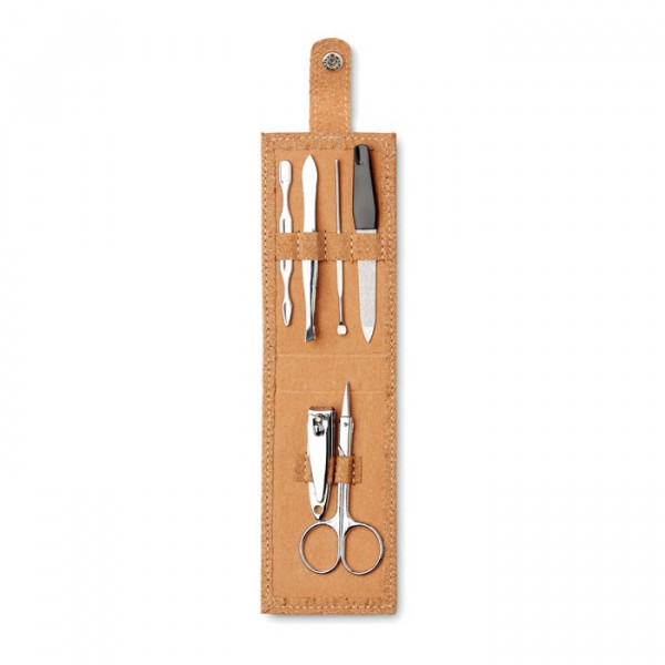 NAILKIT CORK - Manicure set in kurk etui