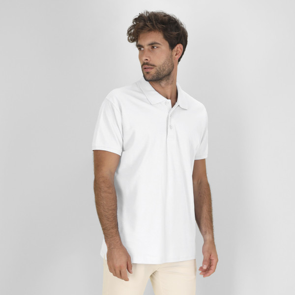 Volwassene Wit Polo Shirt Chaplin